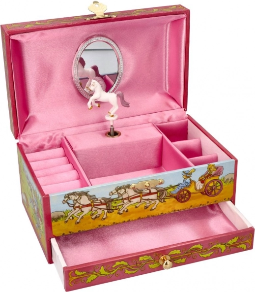 Boîte à bijoux Goki avec mélodie du Lac des cygnes