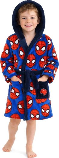 Peignoir pour enfant Spider-Man avec capuche