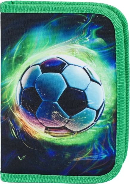 BAAGL Trousse scolaire à un étage Ballon de football vert