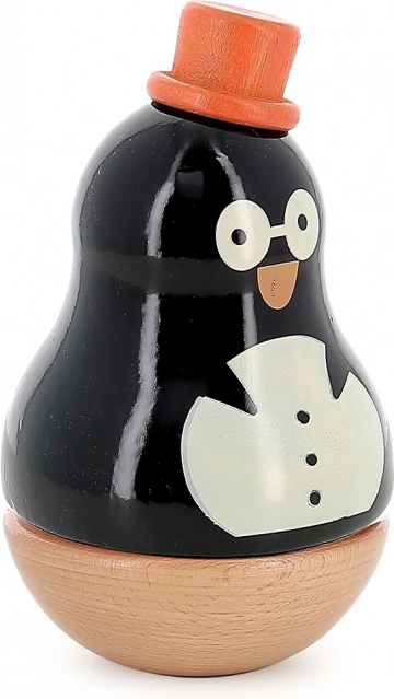 Boîte à musique en bois Pingouin René – VILAC