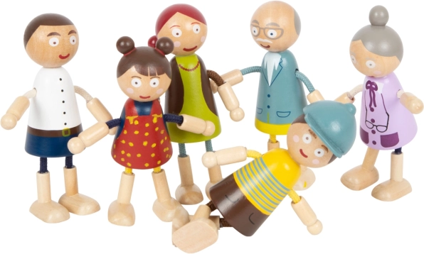 figurines de famille en bois de Small Foot