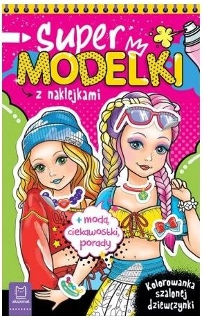 Supermodels – coloriage mode avec autocollants pailletés
