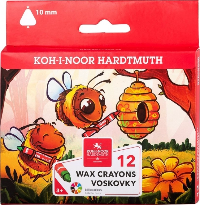 Crayons de cire triangulaires 12 pcs KOH-I-NOOR