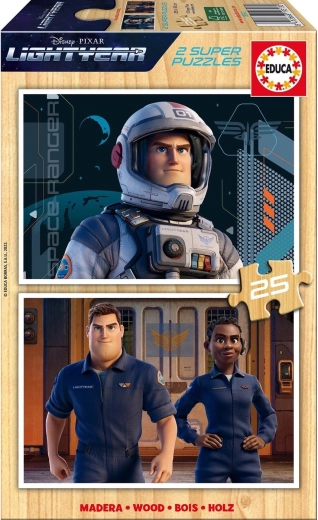 Puzzle en bois Educa La Fusée 2×25 pièces
