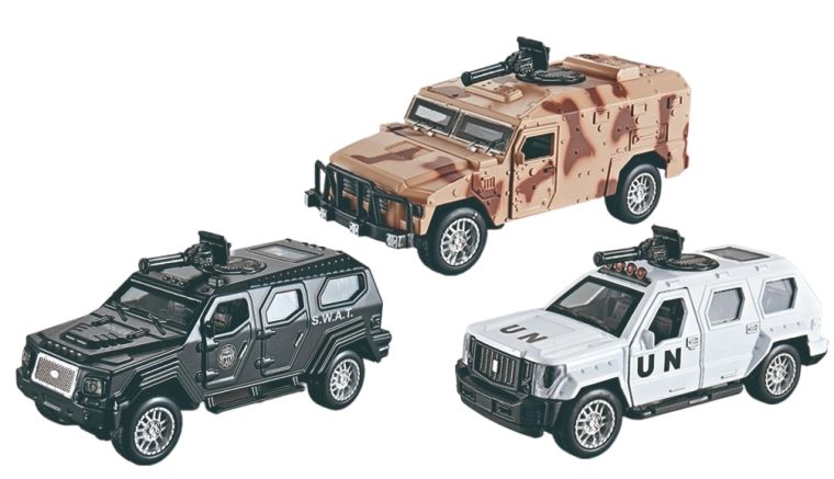 Modèle de véhicule de la police militaire à l'échelle 1:36 - 1 pièce