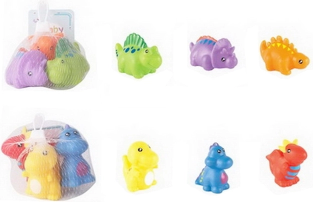 Jouet de bain dinosaures – set en caoutchouc pour l’eau