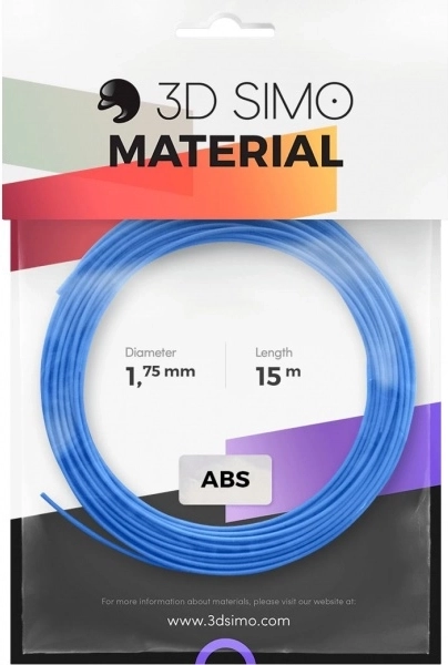 Filament ABS pro stylo 3D et impression 3D, lot de 3 couleurs, 1,75 mm, 15 m