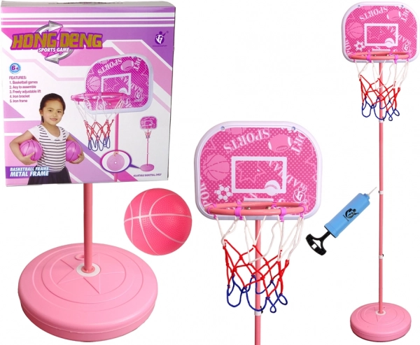 Ensemble de basket-ball rose pour enfants 170 cm