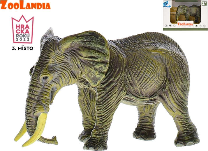 Zoolandia éléphant – figurine en plastique réaliste 11 cm