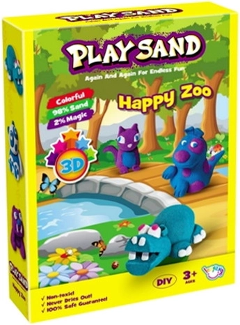 Sable cinétique sensoriel 3D – animaux, kit de jeu créatif