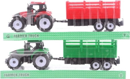 Tracteur avec remorque – modèle en plastique pour enfants