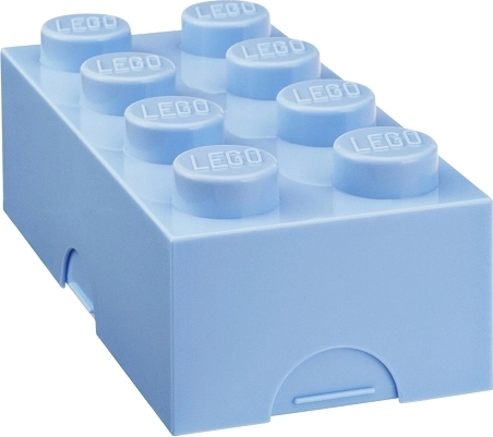 Boîte à goûter Lego bleu clair