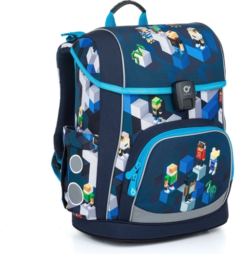 Cartable ultra-léger Topgal Aira pixelart