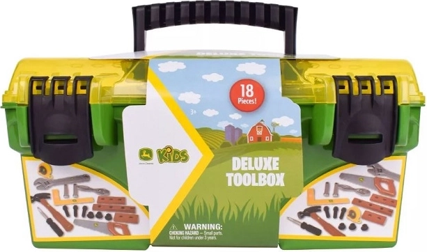 Tomy John Deere mallette à outils pour enfants (18 pièces)