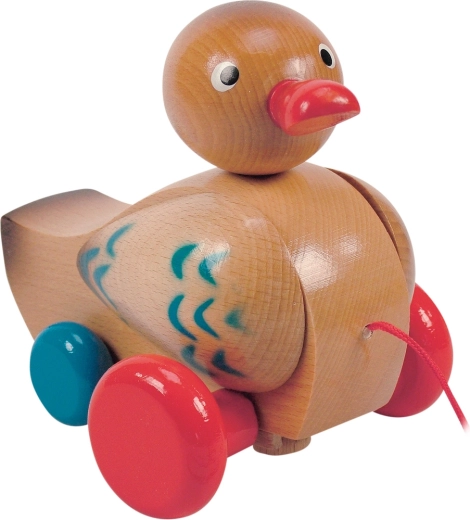 Canard à tirer et à clapeter marron