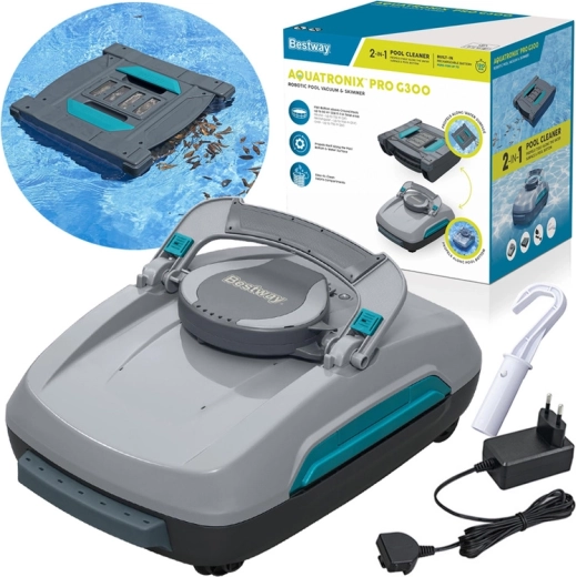 Bestway Aquatronix Pro G300 robot aspirateur et skimmer sans fil 2-en-1