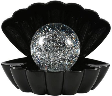 Lampe décorative Coquillage avec boule scintillante, alimentation USB et à piles