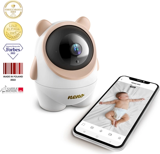 Neno Ami babyphone avec Wi‑Fi et caméra rotative 4 MP