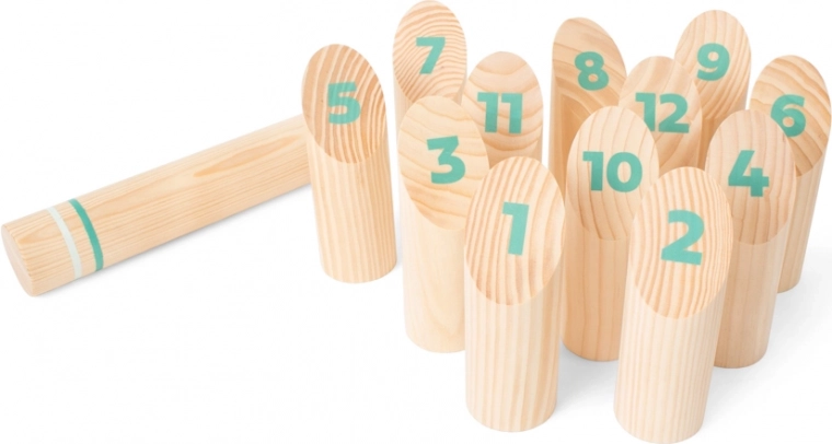 Jeu finlandais de quilles Mölkky – jeu familial d’extérieur en bois