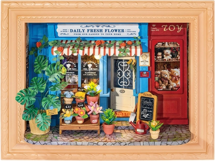 RoboTime puzzle 3D en bois encadré – Fleuristerie Fresh Flower
