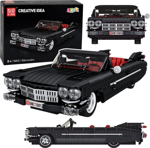 Maquette de cabriolet classique Cadi-Elrado noire – 1324 pièces