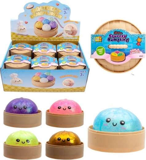 Knedlíčky Bao anti-stress à presser 5 cm – colorés