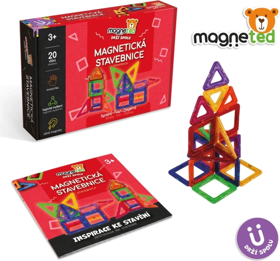 Jeu de construction magnétique Magneted, 20 pièces