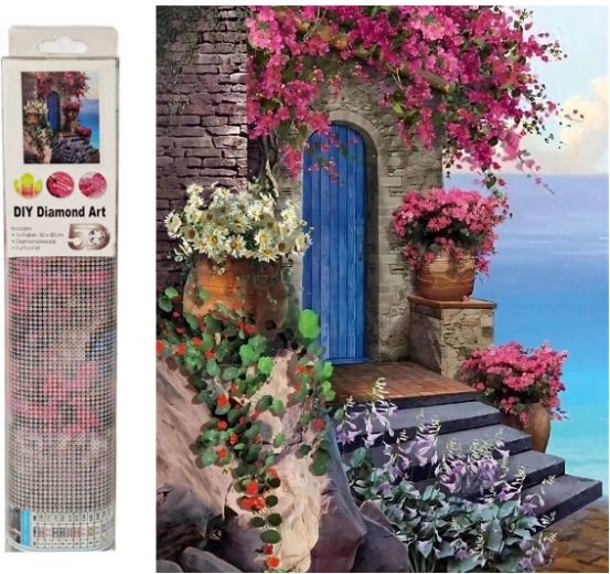 Mosaïque diamant – Entrée de maison