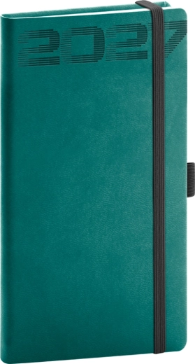 Agenda de poche Notique Aprint Top 2027 pétrole 9 × 15,5 cm