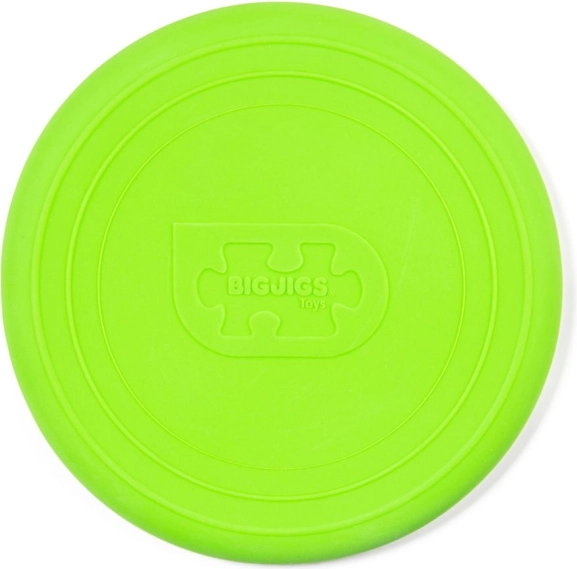 Frisbee Bigjigs Toys vert pour divertissement en plein air