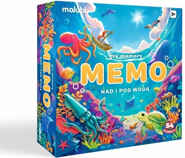 Jeu de mémo au-dessus et sous l’eau
