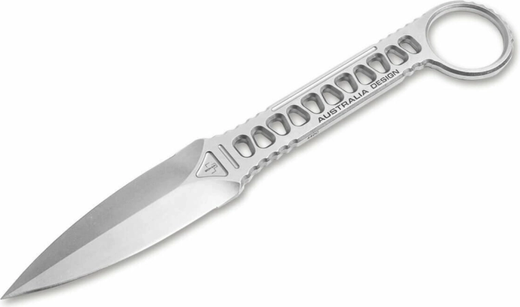 Böker Plus Voodoo couteau tactique – dague 8,5 cm stonewash avec étui Kydex