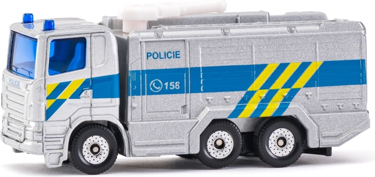 Siku camion de police Scania avec canon à eau – version tchèque