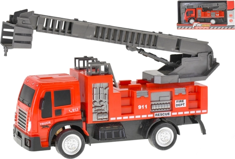 Camion de pompiers 20,5 cm à rétrofriction avec échelle extensible et rotative