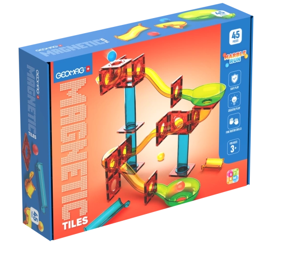 Geomag piste à billes – jeu de construction 45 pièces