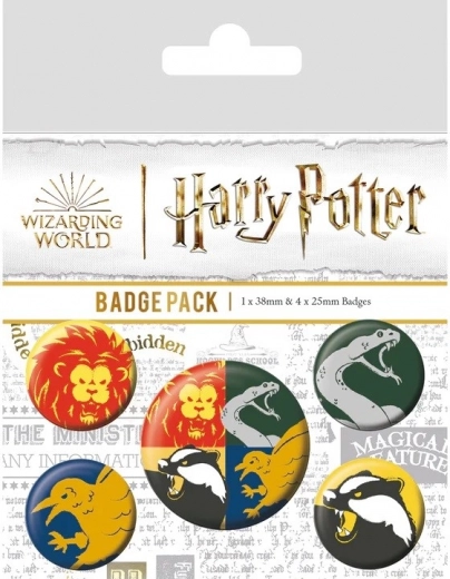 Set de badges Harry Potter – maisons