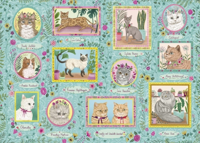 Puzzle Gibsons Chats Célèbres 1000 Pièces