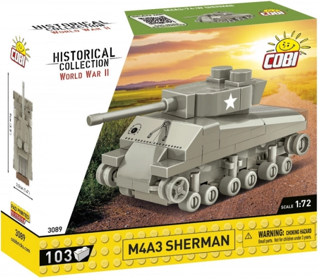 Kit de construction COBI Historical Collection M4A3 Sherman 1:72