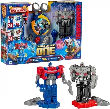 Transformers One Robot Battlers Optimus Prime et Megatron - 2 pièces