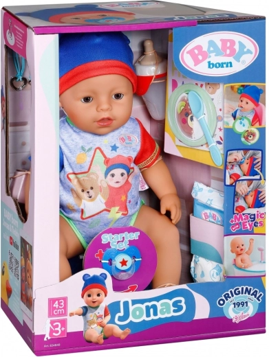 Poupée BABY born Jonas avec 10 fonctions et accessoires