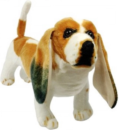 Chien basset en peluche 44 cm
