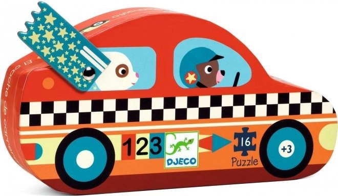 Puzzle Voiture de course avec 16 pièces