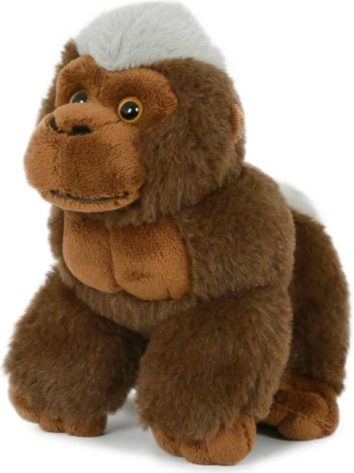 Gorille en peluche assise marron 14 × 17 cm