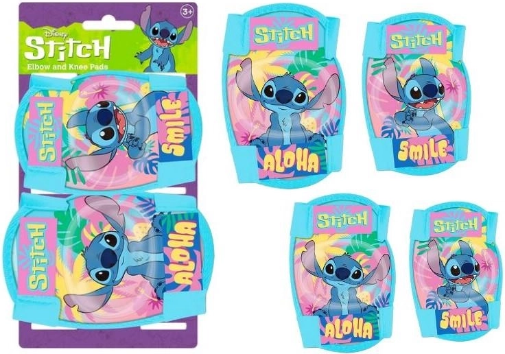 Ensemble de protections pour genoux et coudes Lilo et Stitch (Stitch) - 4 pcs