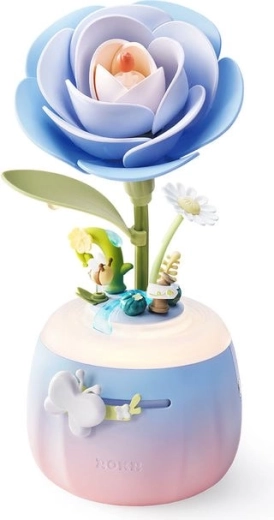 Robotime ROKR Floral Art puzzle 3D lampe camélia (73 pièces)