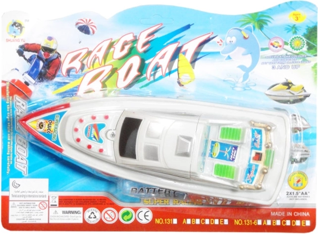Bateau à moteur en plastique pour enfants