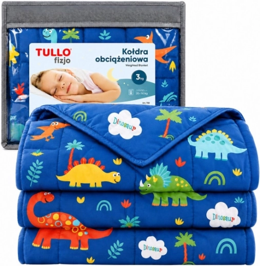Couverture sensorielle lestée Tullo 4 kg bleue - 1 pièce