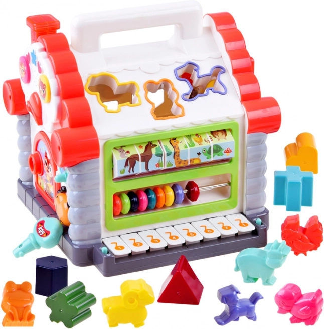 Maison interactive – trieuse musicale de formes et d’animaux pour enfants 18+ mois