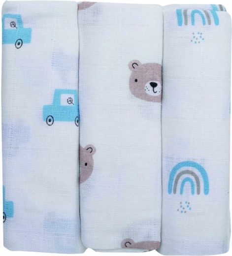 FreeON Bubaba langes en mousseline teddy 3 pièces