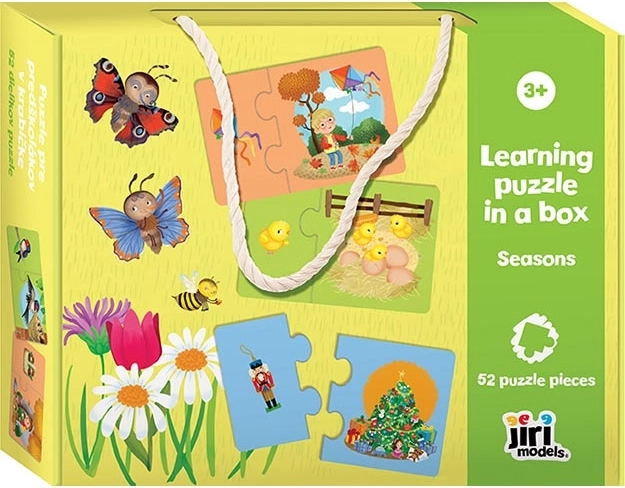 Puzzle pour les enfants d’âge préscolaire en boîte – Les saisons